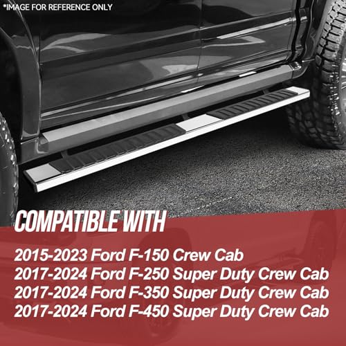 Estribos para Ford F-150, F-250, F-350 y F-450 Acero Inoxidable miniatura 7