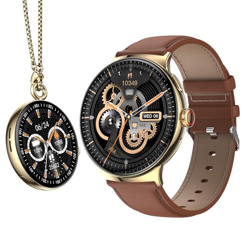Image of itel Unicorn Smartwatch with Single chip BT Calling, 1.43 inch AMOLED Display, 500 Nits Brightness, Rotating Crown, IP68 Waterproof, 200+ Watch Faces, 100% Charging Approx 70 mins (Champagne Gold)