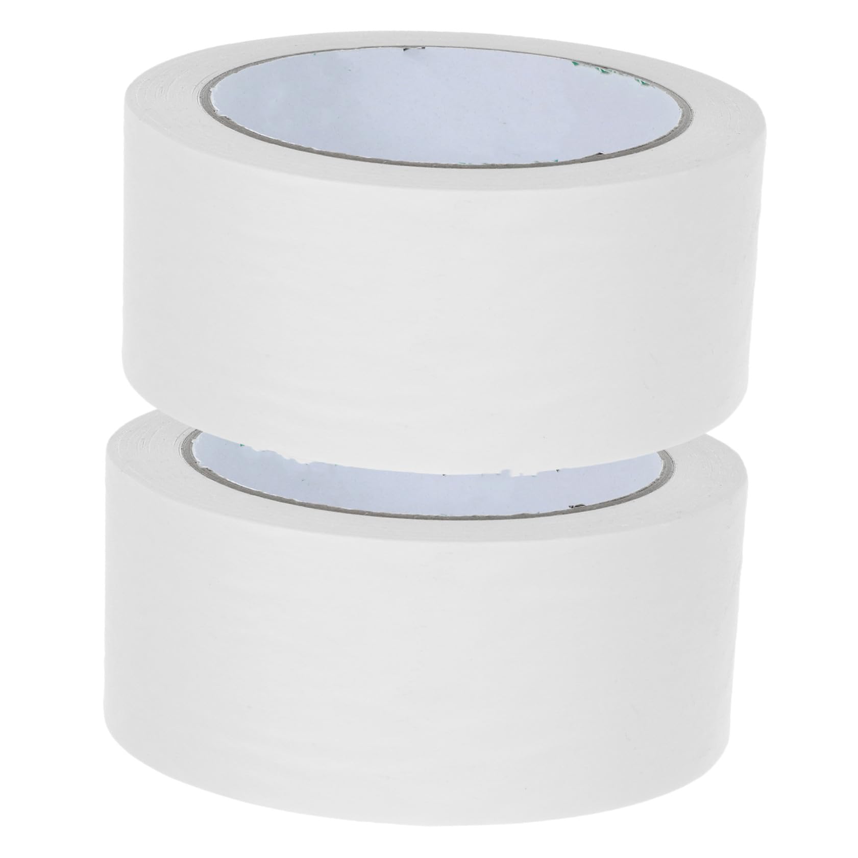 Veemoon Cinta de Embalaje 2 Rollos de Papel Kraft Blanco para Sellado | Adhesión Fuerte, No se Deforma, Diseño Liso de Color Sólido, para Fijación Lateral y Pegado
