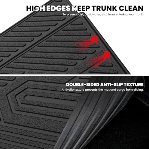 Image of LASFIT Cargo Liner & 3rd-Row Backrest Mats for Rivian R1S 2022-2025 | Rear Cargo Area, 3rd-Row Seatback Protection, Premium TPE Liners, Custom Laser Fit, Easy to Wash