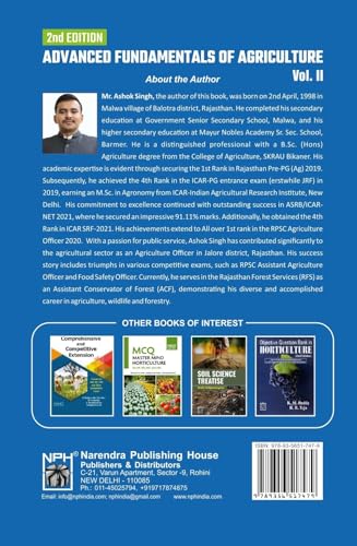 Image of Advanced Fundamentals of Agriculture - Ashok Singh Malwa - Vol 1 and 2 - Combo Set of 2 Books - 2nd Edition - For 2026 Exams