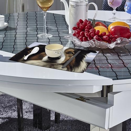 Set de table toile chien de mouton 45x30cm infroissable et facile à nettoyer - 5