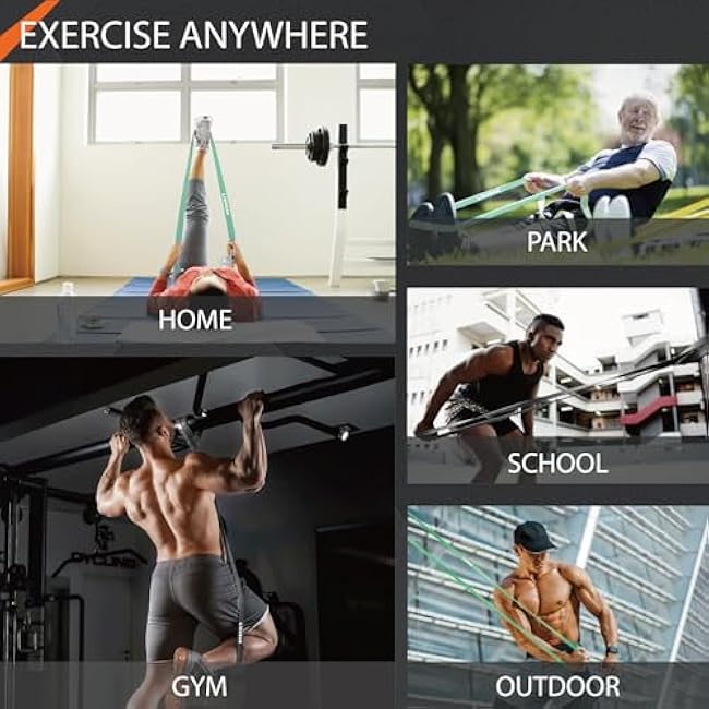 Pull Up Bands, Exercise Bands Resistance, Resistance Bands, Pull Up Assistance Bands, Workout Bands Resistance, Bands for Working Out, Ideal for Strength Training, Assisted Pull-ups, Gym