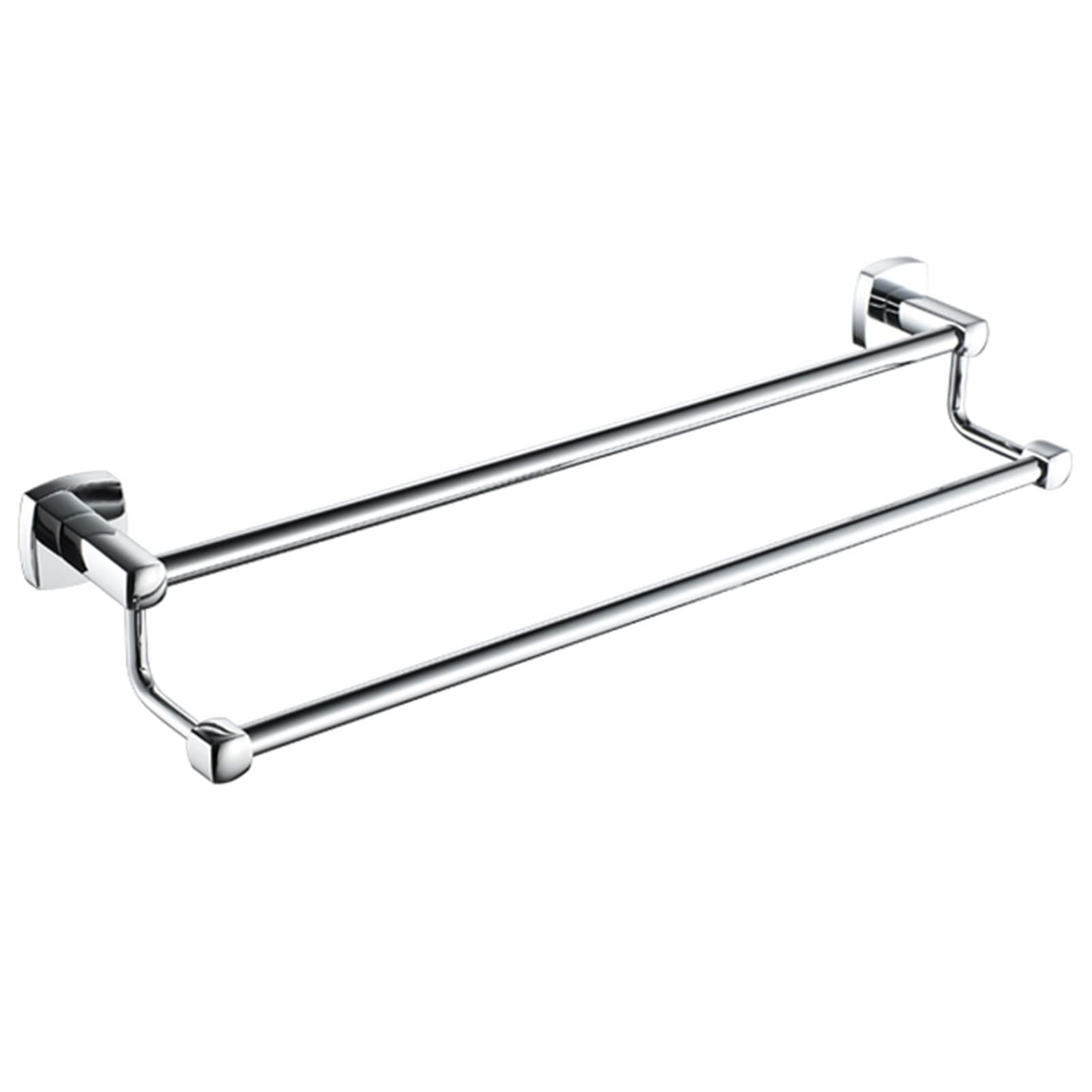 LMYSXAOZ Bath Towel Rack,Wall Mounted Bar Rail,All Copper Bar,Double Holder for Kitchen Bedroom Accessories Kit,Screws Mounting,30cm-100cm (Size : 40cm)