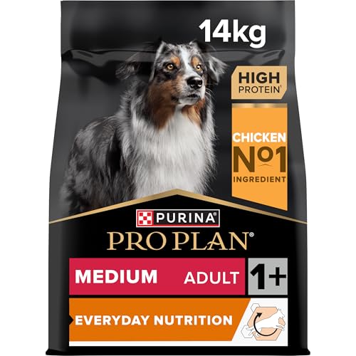 PURINA PRO PLAN Everyday Nutrition Crocchette per Cani Adulti, Cibo Secco per Cani di Taglia Media con Pollo, 1 Confezione da 14 kg