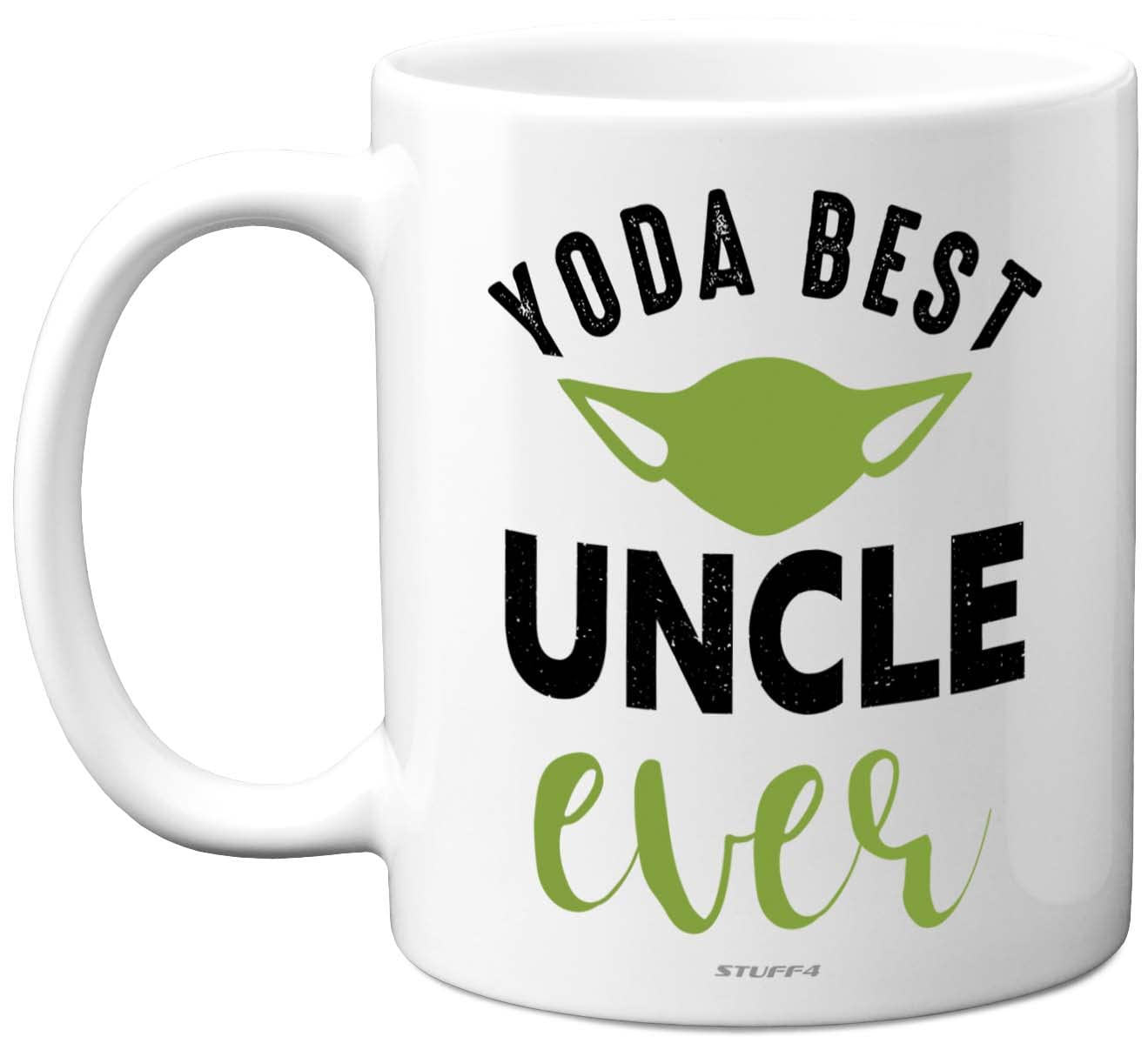 Stuff4 Yoda Best Mug - Fathers Day Mug Gifts, Uncle Birthday, Christmas, 11oz Ceramic Dishwasher Safe Coffe Cup, Uncles Gifts from Nephew Niece, Cute Funny Made in UK