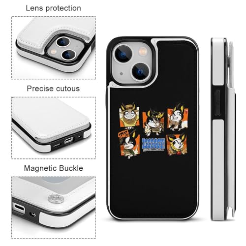 iPhone13用ケース 手帳型 ジョジョの奇妙な冒険 イギー 【全機種対応】 アイフォン13用ケース スマホケース 財布型 PUレザー おしゃれ 背面カード収納 スタンド機能 携帯カバー 耐衝撃