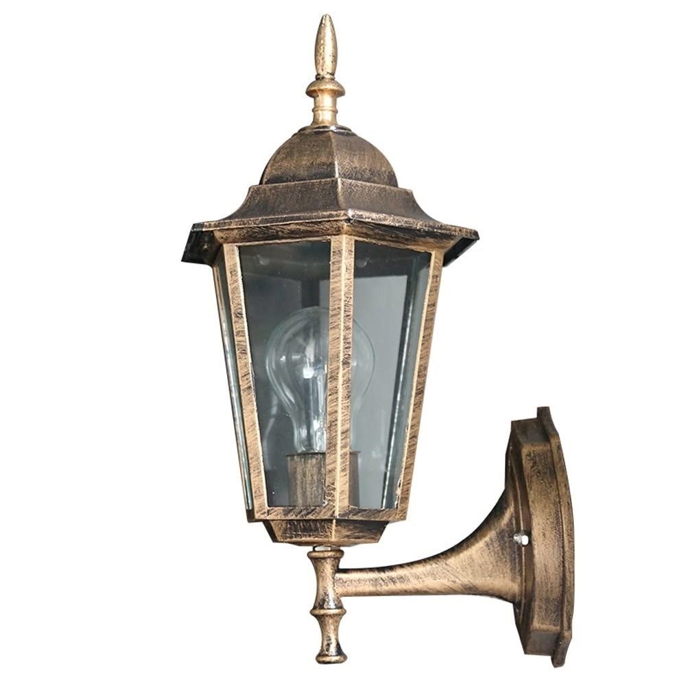 noxozoqm Classic Entrance Park Illumination Wall Lantern Exterior Decorative E27 Wall Lantern Outdoor Waterproof Wall Sconce Aluminum