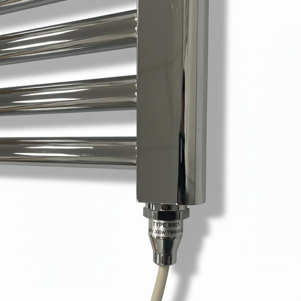 300 W Element Chrom für beheizte Handtuchhalter und Heizkörper Badezimmer 1 m langes Kabel