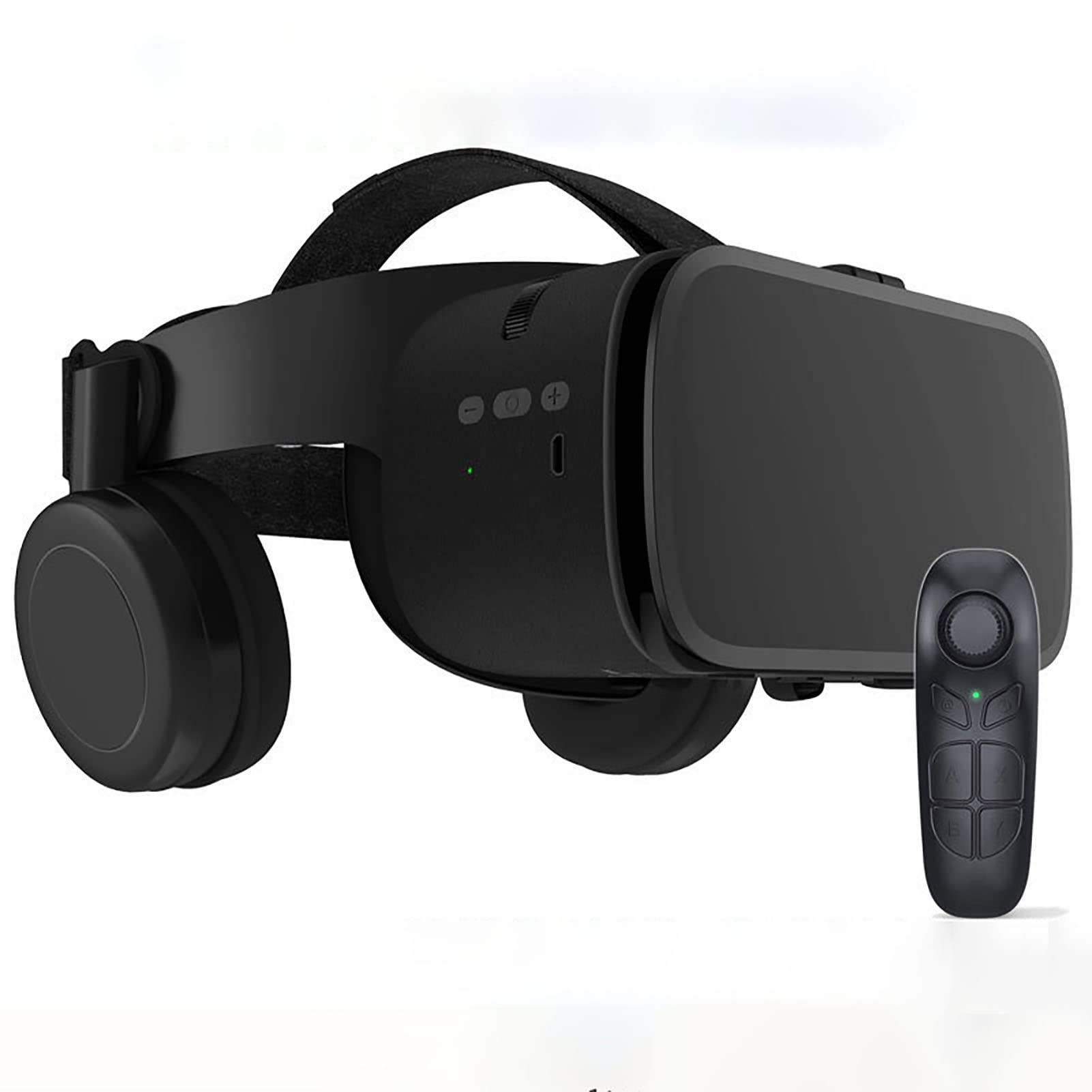 VR ゴーグル メガネ リモコン付き、 3D映画ビデオプレイゲーム用VRメガネ、 VR Realidad Virtuales ゲーム システム IPhone Apple Android PC Phone用VRヘッドセット (Color : Black, Size : B03) - 1