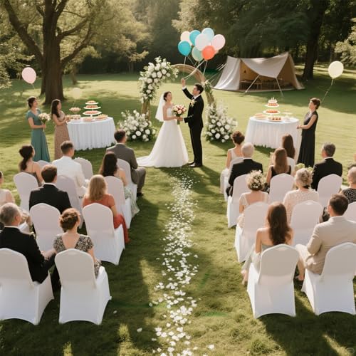 Bulk 50-Pack Spandex Chair Covers for Events & Weddings - Image 5