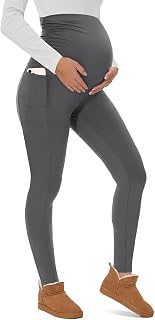 Leggings de Maternidad Mujer Leggins Premama Cintura Alta Leggings Premamá Elásticos…