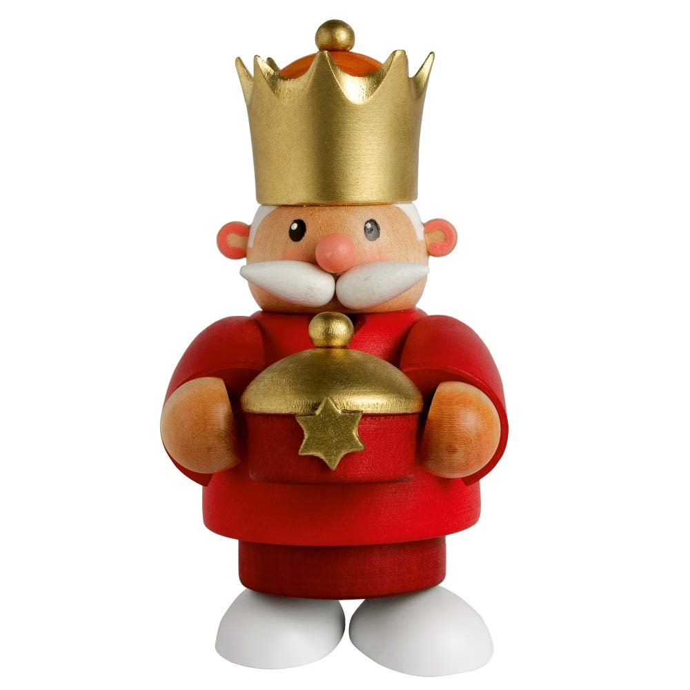 KWO Incense Smoking Figurine, Caspar, 11 cm, Wood, Multicolour, One Size