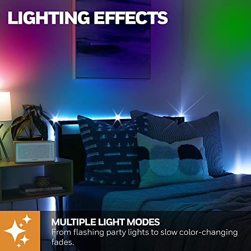 Image of Honeywell 16.4ft Indoor LED Strip Light - Color Changing RGB, Motion Activated with Remote Control - for Bedroom, Kitchen, Dorm, Game Room, Cabinets, Etc - Wall Plug 12 Volt No Battery (Pack of 2)