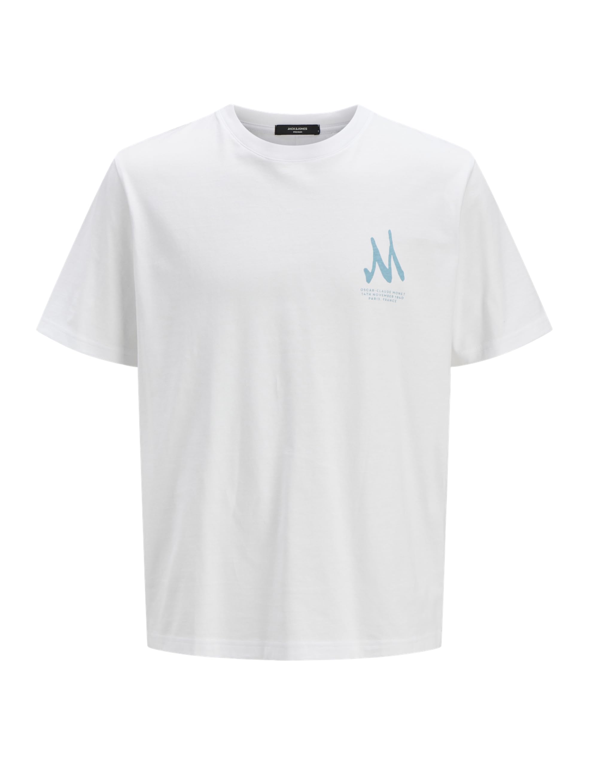 JACK & JONES Men's Jprblaapoh Graphic Tee, Bright White, XL