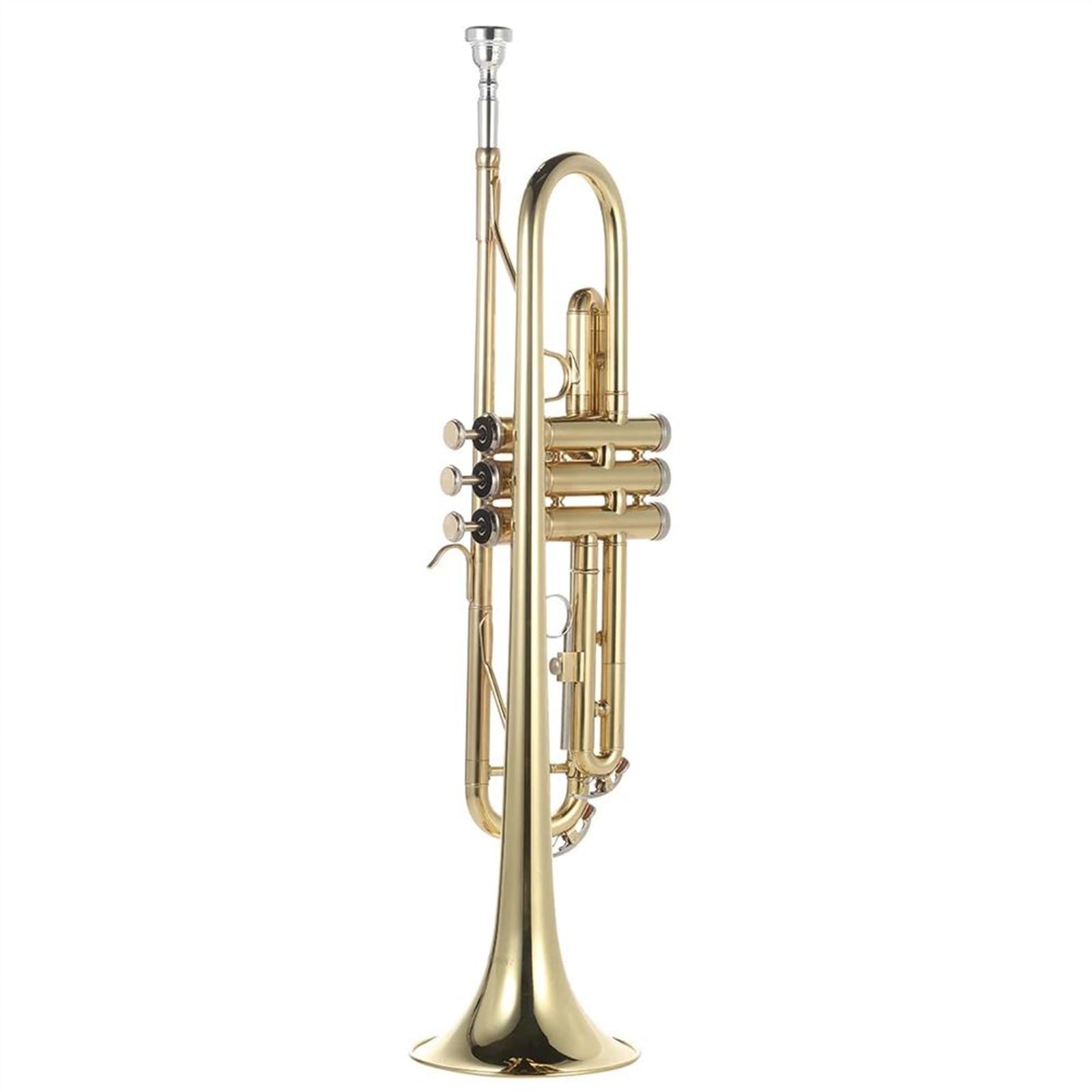 początkujących trąbka Trąbka Bb Płaski Mosiądz Złoty Malowany Wykwintny Trwały Instrument Muzyczny Instrumenty Mosiężne