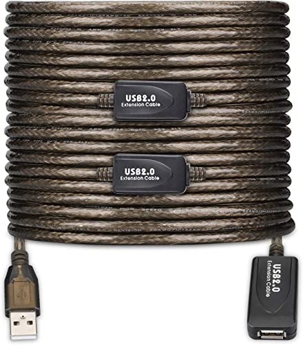 Image of USB 2.0 Type A Male to A Female Active Repeater Extension Cable 130ft, High Speed 480 Mbps