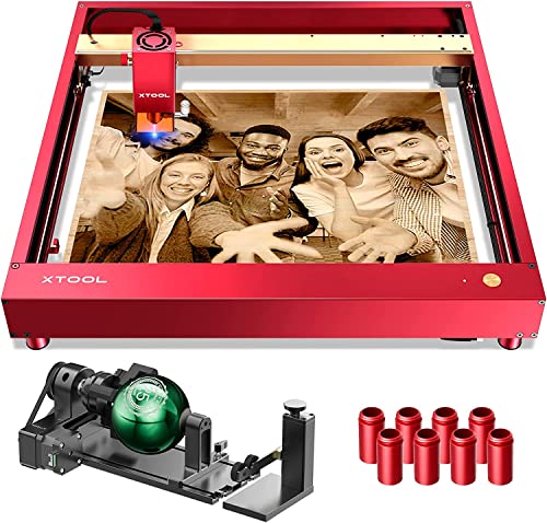 【Attacco rotante 4 in 1 e diversi materiali supportati】Questa versatile macchina per il taglio e l'incisione laser può essere utilizzata per creare un milione di progetti fai-da-te basati su centinaia di materiali come compensato, legno duro, metallo, pelle, vetro, carta, acrilico scuro, tessuto, ecc. Può incidere su superfici curve oggetti con xTool D1 Pro RA2 Pro come bicchieri da vino, tumbler, mazze da baseball e altro.