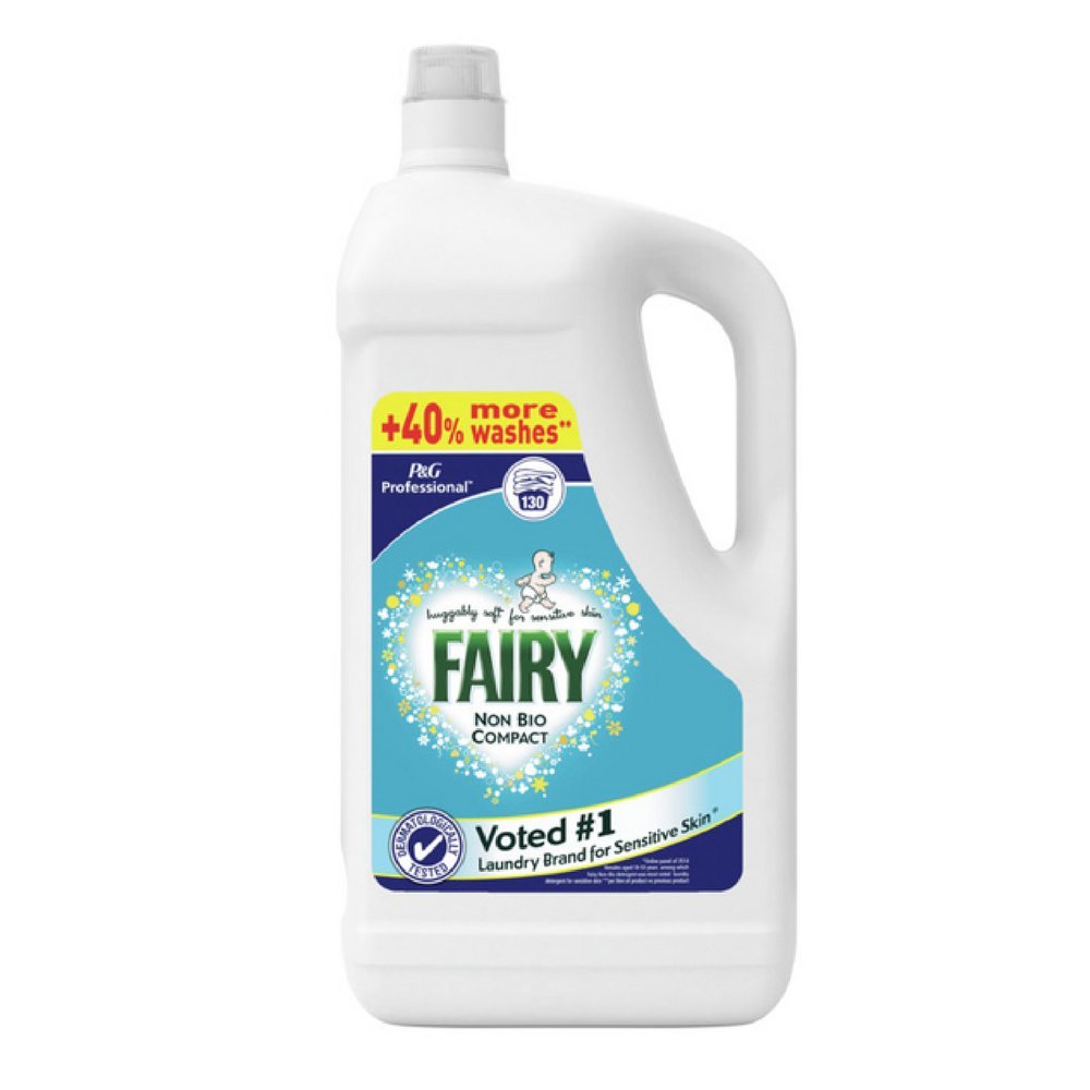 FairyNon Bio Compact Liquid Laundry Detergent 130 Wash, 4.55 Litre