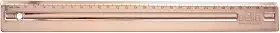 Dello Regua De Poliestireno Metalizada 30cm. , Rose Gold