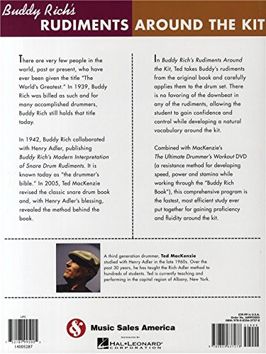 Around the Kit Drum Instruction Songbook | Buddy Rich Snare Drum Rudiments Applied to Drum Set with Technique Building Exercises | Drums Sheet Music Method for Developing Control Speed Fluidity