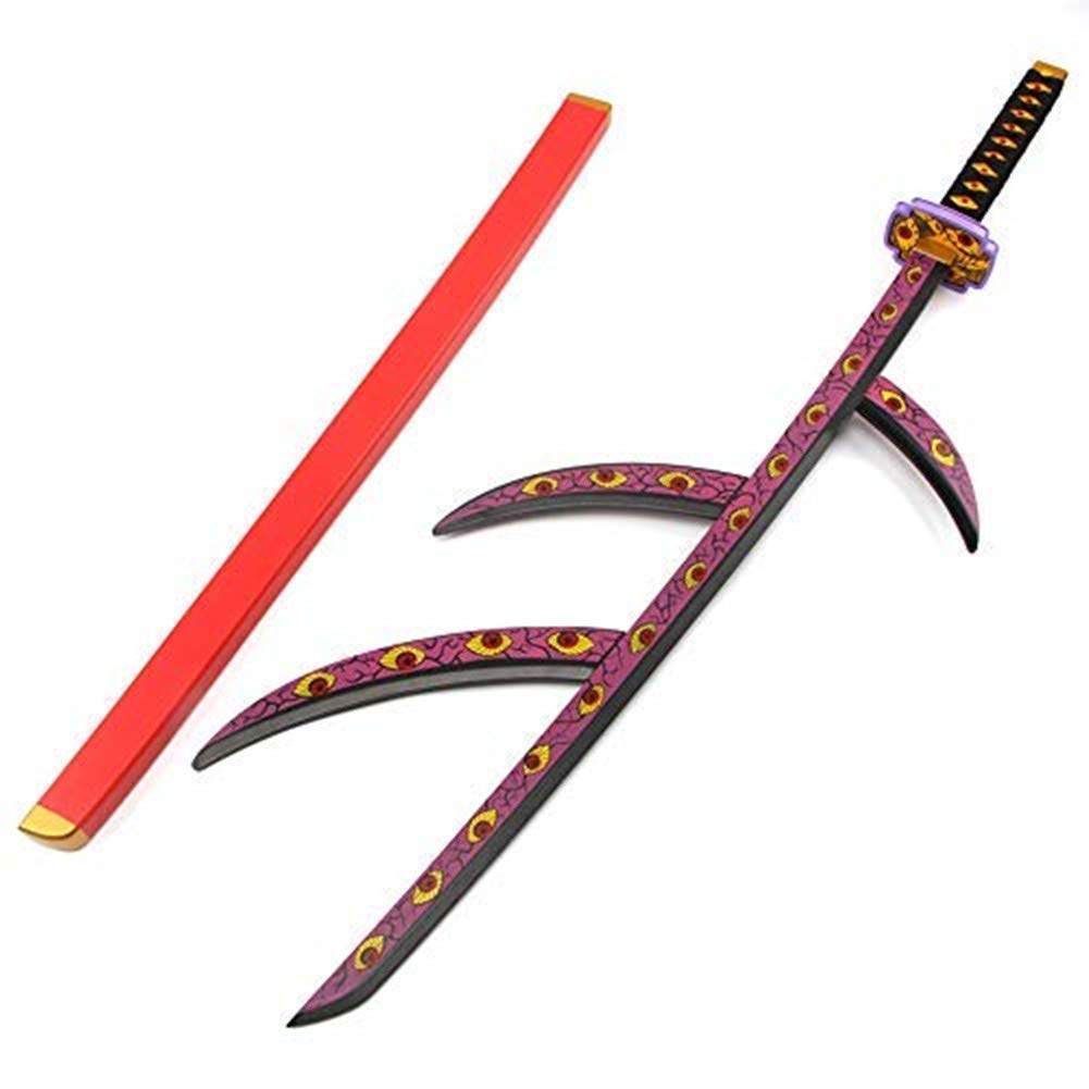 ZHYUHECOS Demon Slayer Kimetsu No Yaiba Kokushibou Wooden Sword 