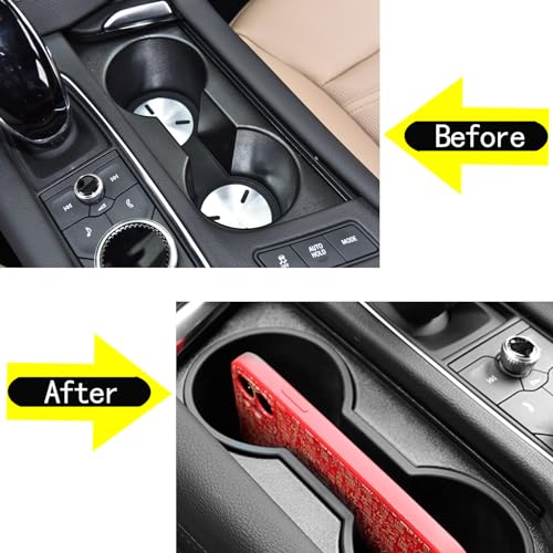 Insertos para portavasos de consola central TPE compatible con Cadillac XT5 XT6 CT4 2020-2024 miniatura 2