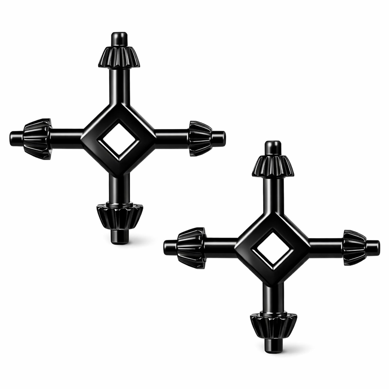 2 Pcs Drill Chuck Key, 1/4" 3/8" 1/2" Sizes Drill Chuck Key 4 in 1 Wrench for Electric Drills Press Power Tool Chucks Replacement