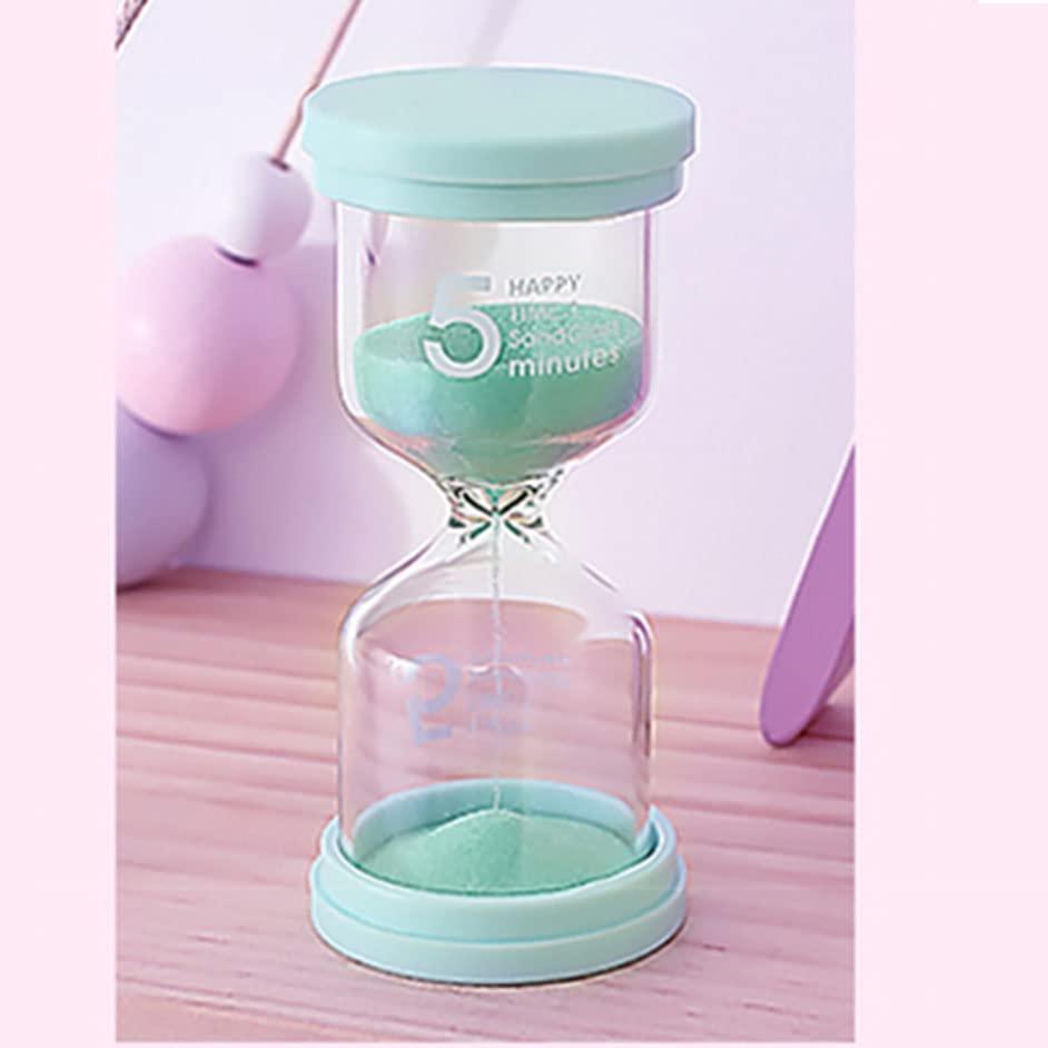 Sandglass Timer 5 Minutes Green Hourglass sandy clock for kids children Time Management Assistant for kitchen classroom game Living Room Office Home Decoration short time - Image 4