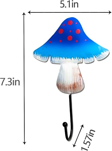 Miniatura 4 de 3 ganchos de hongo, ganchos de pared para toallas, decoración de pared de habitación, ganchos adhesivos creativos, lindo gancho de hierro para