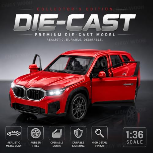 Image of B.M.W XM 1:36 Scale Die-Cast SUV Toy Car for Kids | Light & Sound Effects, Pull-Back Action, Openable Doors & Hood | Metal Body Collectible Car Toy (Multi-Color)