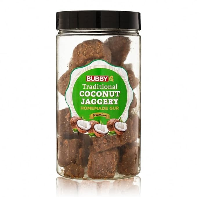 BUBBY G Coconut Gur |Organic coconut jaggery Natural sweetener Coconut palm sugar Traditional jaggery Pure, Natural, No Preservatives Added (500gm Pack of 1) (B0D5WDXYVS) Amazon Price History, Amazon Price Tracker