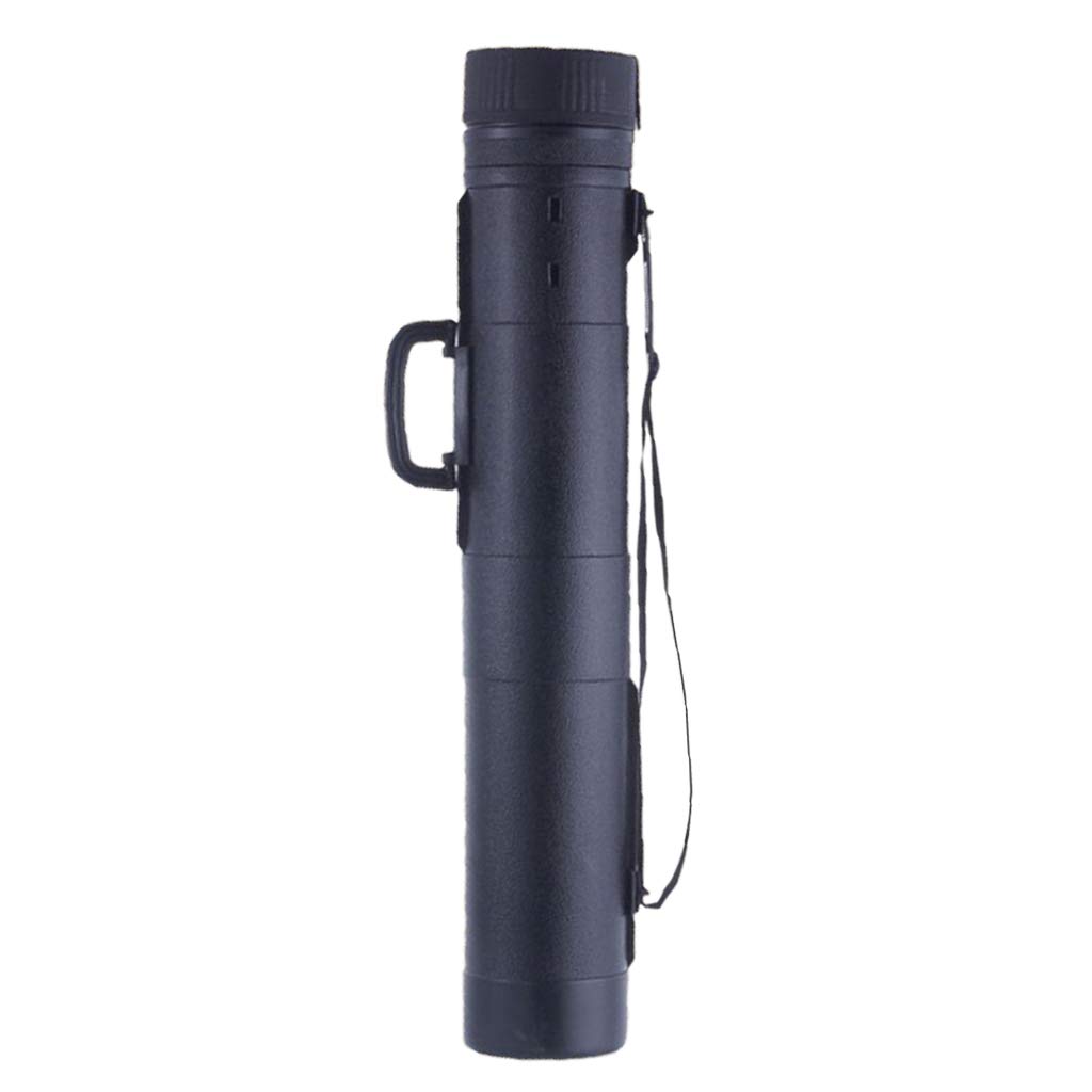 perfeclan Transportrolle 14cm, Zeichenrolle für Pläne, Plakate usw, 80-130 cm ausziehbar, Schultergurt, stabiler Zeichenköcher