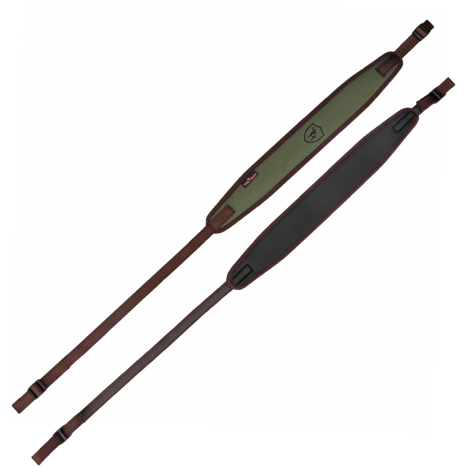 Tourbon 1680D antiscivolo-Fascia per fucile da caccia, cinghia regolabile in Neoprene, colore: verde