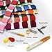 Embroidery Floss Thread Kit 100％ Cotton Floss Bobbins and Cross Stitch Kit Bracelets Floss Crafts Floss (50 Color)