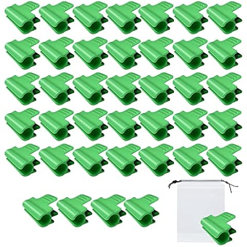 YSDYY 40 Clips Verdes de Invernadero para Soporte de Plantas Cover