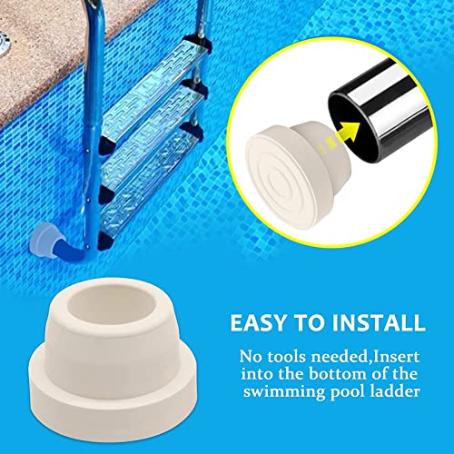 Topes para Escalera de Piscina Asixxsix 2 Pzs Blanco miniatura 4
