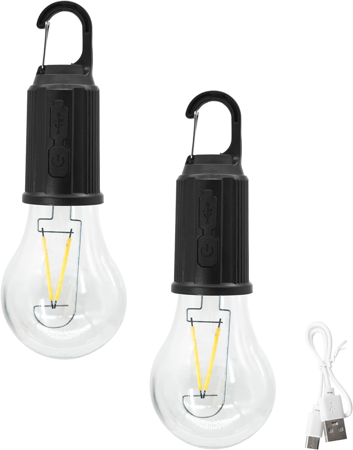 LIMBANI BROTHERS Rechargeable LED Camping Lantern, Tent Lamp with Clip Hook, Essentials Tent Accessories Emergency Camping Lights for Backpacking Camping Hiking Fishing Hurricane Outage Pack of 2 (B0CX8H5C4Y) Amazon Price History, Amazon Price Tracker