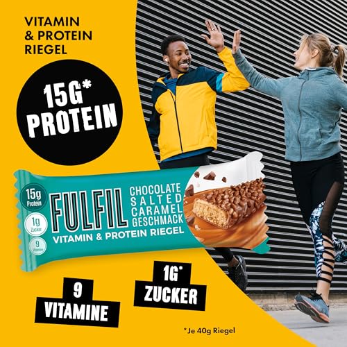 FULFIL Vitamin- und Proteinriegel Chocolate Salted Caramel, 15 x 40 g – Ansicht 5