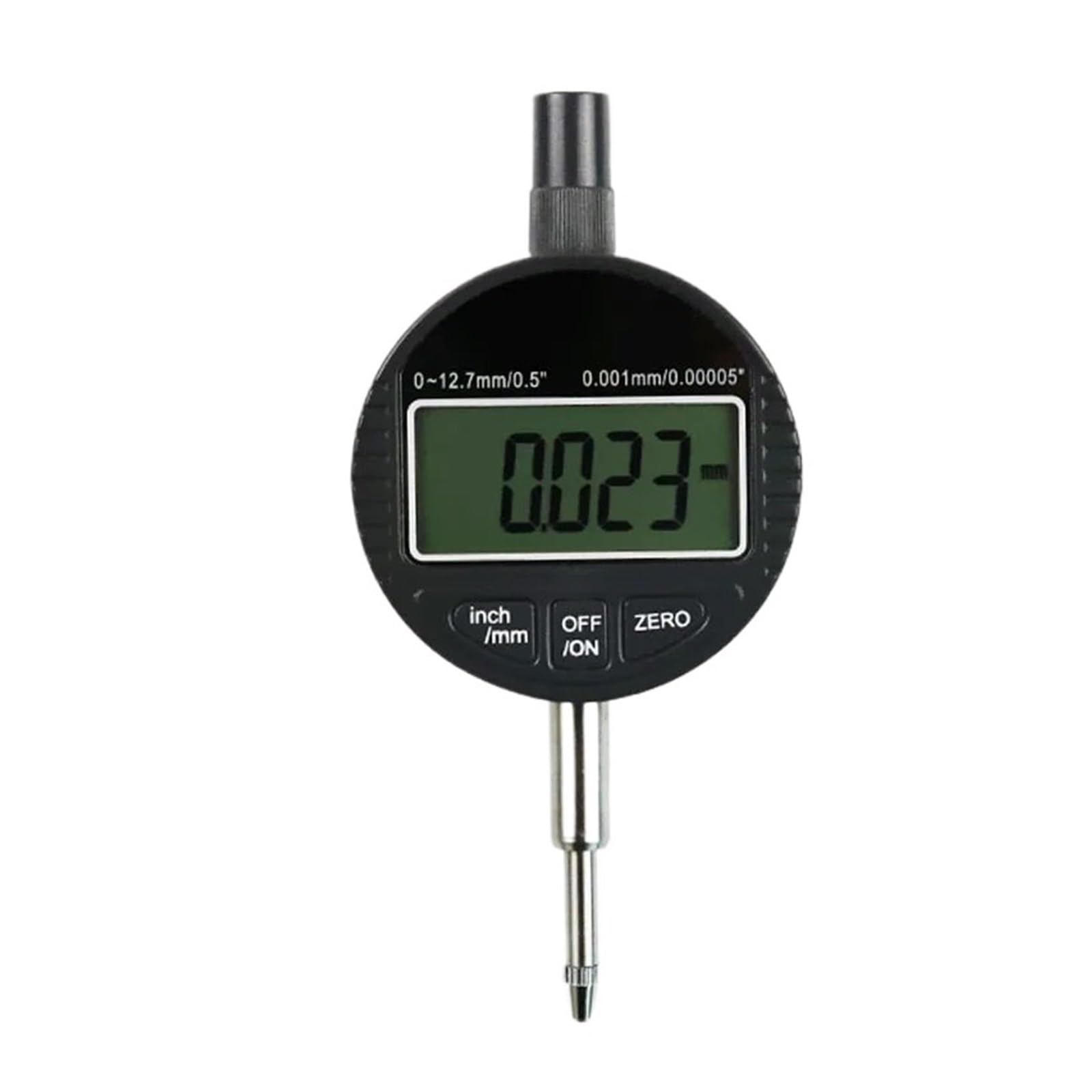 Indicatore di Portata 0-12,7 mm/0,5" 0-25,4 mm/1" Comparatore Digitale Strumento di precisione 0,01 mm/0,0005" 0,0001 mm/0,00005" Strumenti Tester(0-12.7 0.001mm)