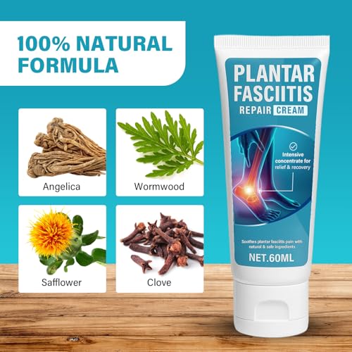 Image of TRIXES Plantar Fasciitis Relief Cream, Natural Foot Pain Relief Cream for Plantar Fasciitis,Heel Spurs, Mild & Effective, Suitable for Daily Use, 60ML