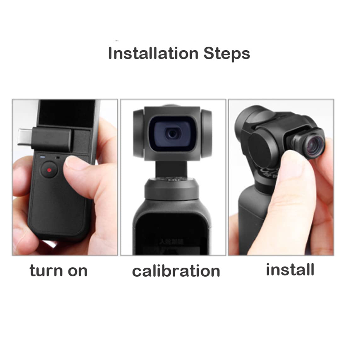 10X Weitwinkel kompatibel für DJI Osmo Pocket/Pocket 2, Fischaugenobjektiv Makroobjektiv für Vlog Shooting Handheld Gimbal (Weitwinkel-Objektiv)