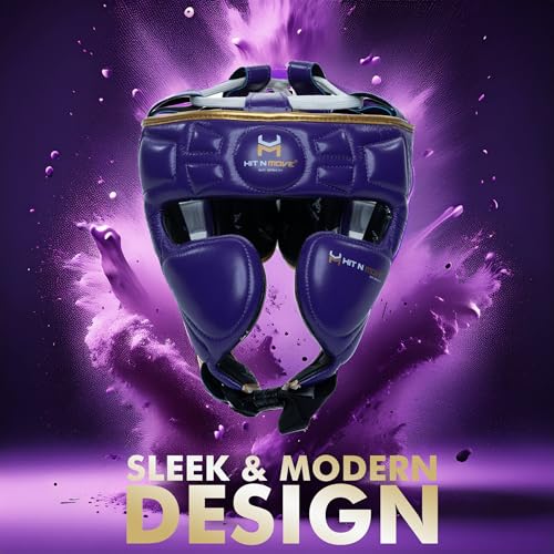 Image of HIT N MOVE Air Armor Precision Boxing Headgear - Lightweight & Protective Headgear for Men and Women in MMA, Kickboxing, Muay Thai, Training & Sparring and Combat