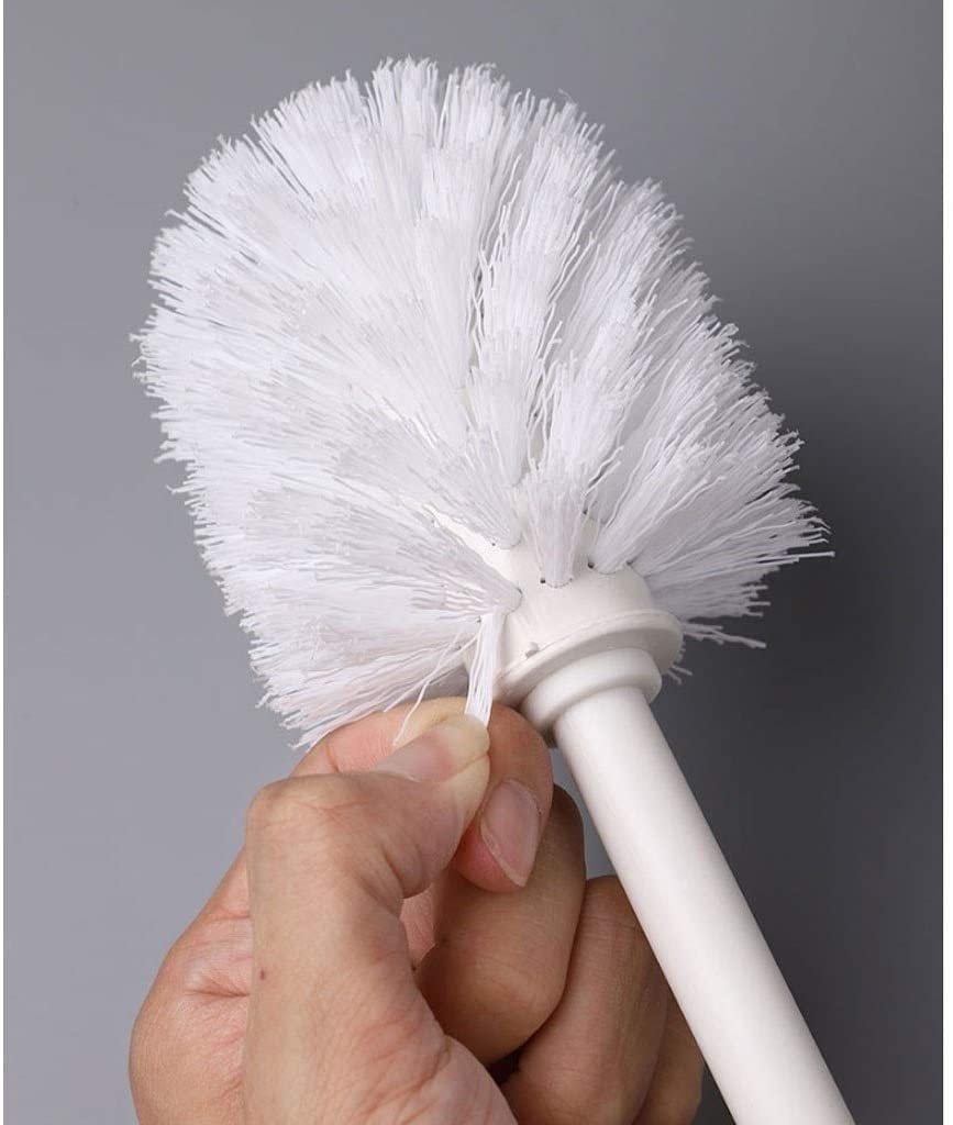 Zestaw szczotek toaletowych Plastikowa szczotka toaletowa, zdejmowany uchwyt Ciemnoszara szczotka do muszli klozetowej, zdejmowana gęsta główka szczotki Łatwa wymiana i czyszczenie Uchwyt za
