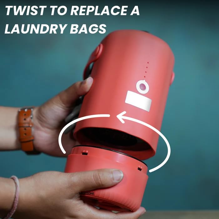 Image of Mini Electric Cloth Dryer with Drying Bag - Portable Electric Clothes Dryer Indoor Travel Clothes Dryer 4 Wind Speed, Clothes Dryer for Home and Traveling (1ps /Multicolour)
