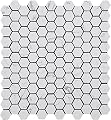 Simple Tile - 5 Sheets Engineered Marble Mosaic Tile for Kitchen Backsplash, Bath Bathroom Floor, 1" Hexagon Collection, 1"X1" Hexagon, 12"X11"X5/16, Honed (Calacatta White, Box of 5 Sheets)