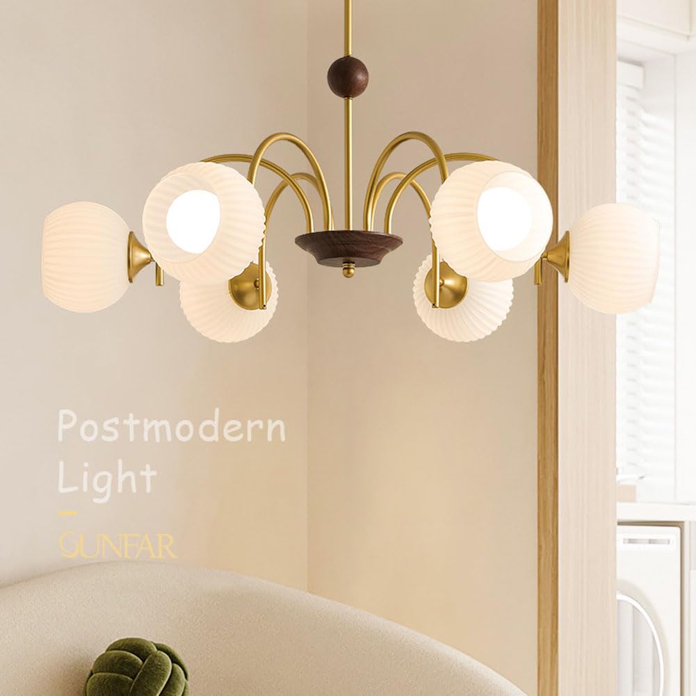 Lampadario Medievale Francese, lampadario retrò in Vetro per soffitto, Illuminazione Rustica per la casa, lampadario Classico Vintage Artigianale per casa colonica, 3 Teste