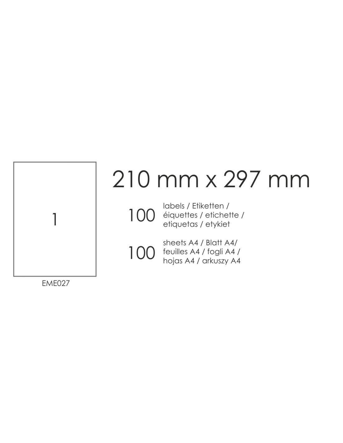 Netuno 100 Fogli Adesivi Formato A4 Con Etichette Multifunzione - Foto 5