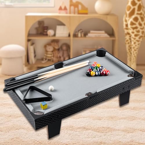 Mini table de billard de salon compacte avec accessoires complets pour jeu en intérieur - 8