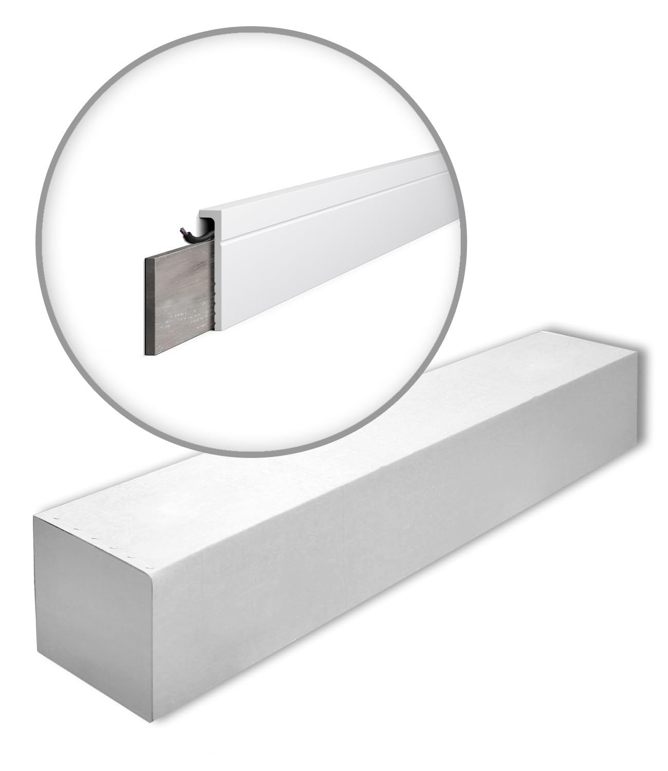 Moulures CF2 WALLSTYL haute densité pour cacher vos plinthes